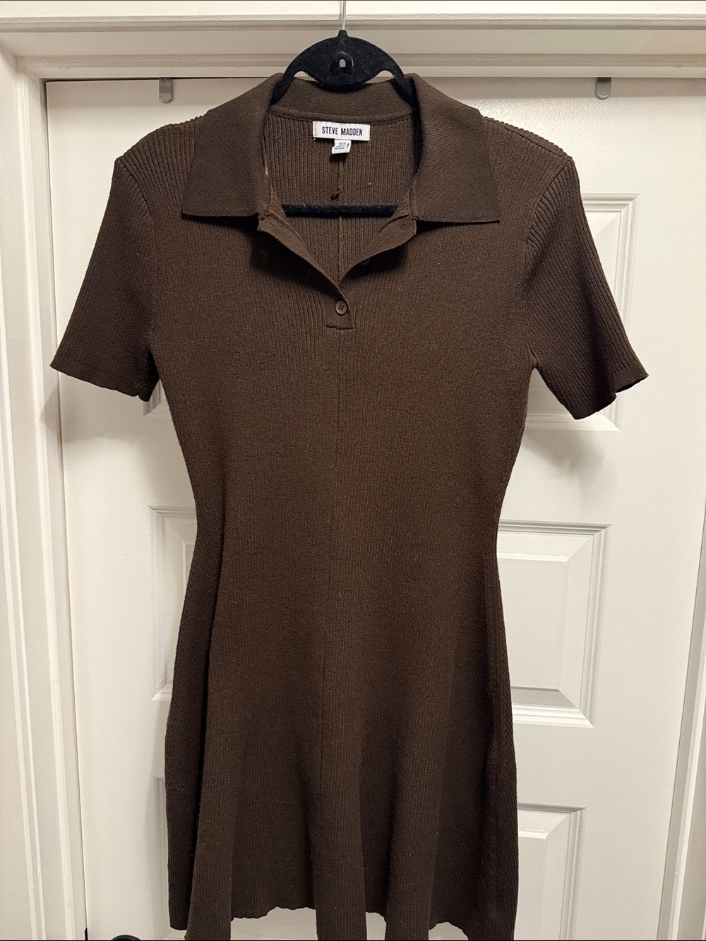 Steve Madden ribbed polo dress